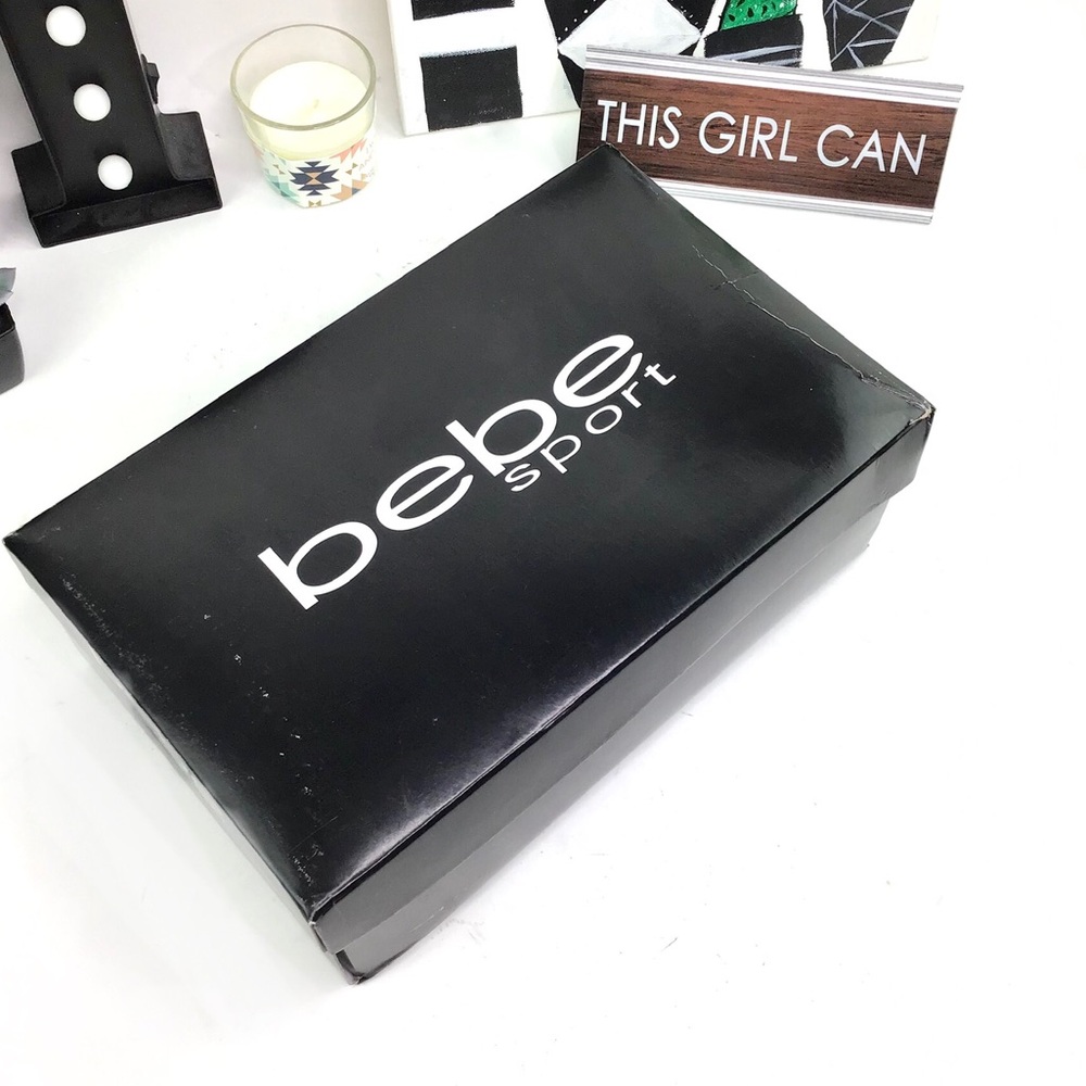 LAST 1 Bebe Sport Snake Black Leylan Sneaker 8 - Picture 5 of 11